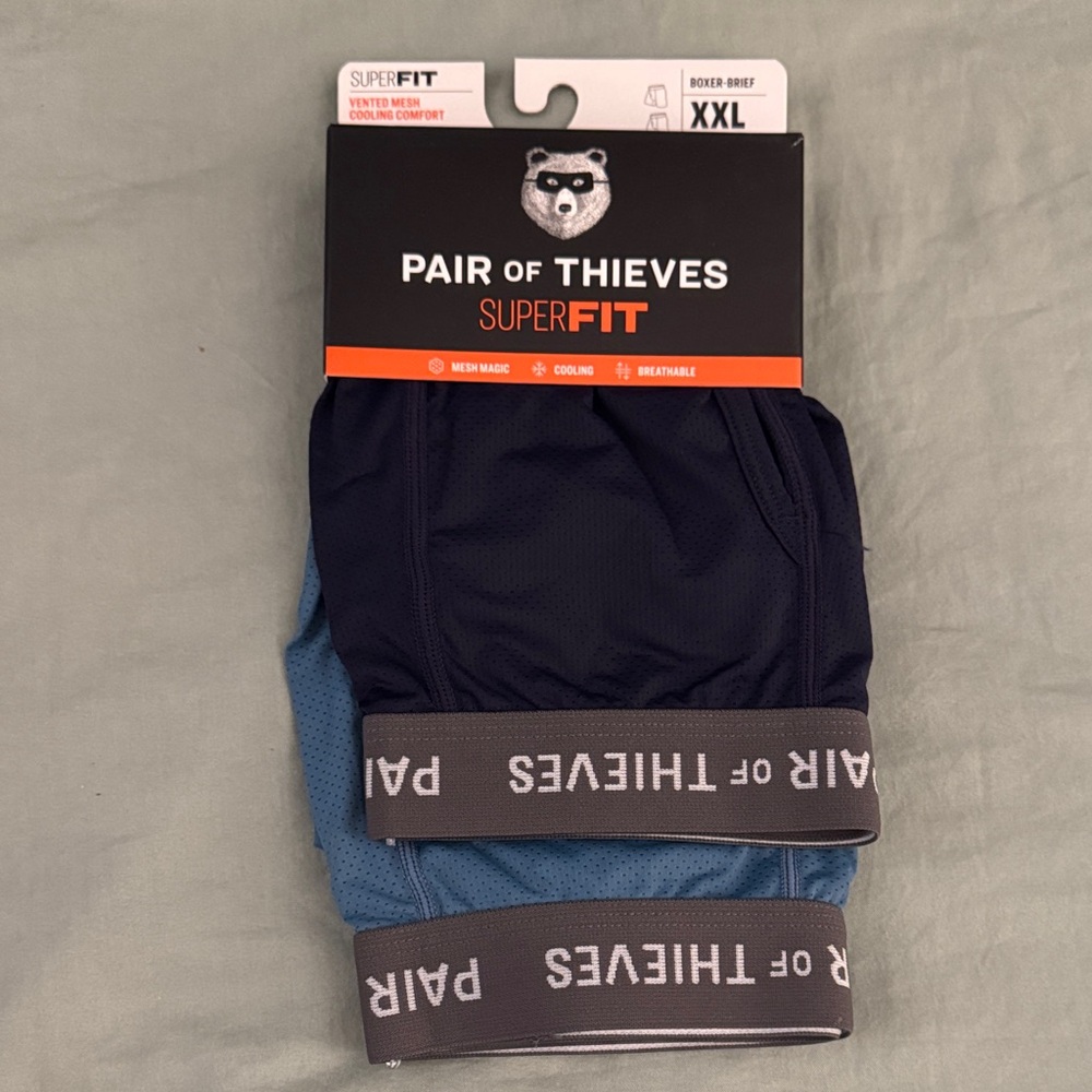 Pair of Thieves SuperFit Boxer Briefs - Navy and Blue